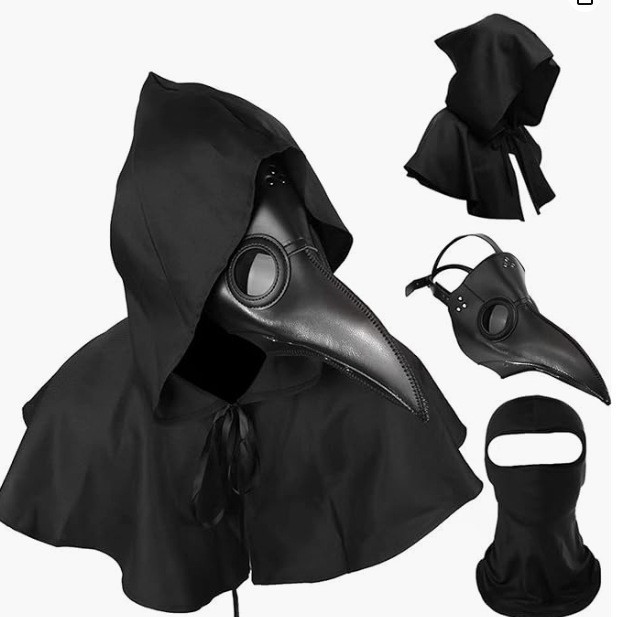 Máscara de boca de pájaro de Halloween, máscara de boca de pájaro de plaga de vapor de venta europea