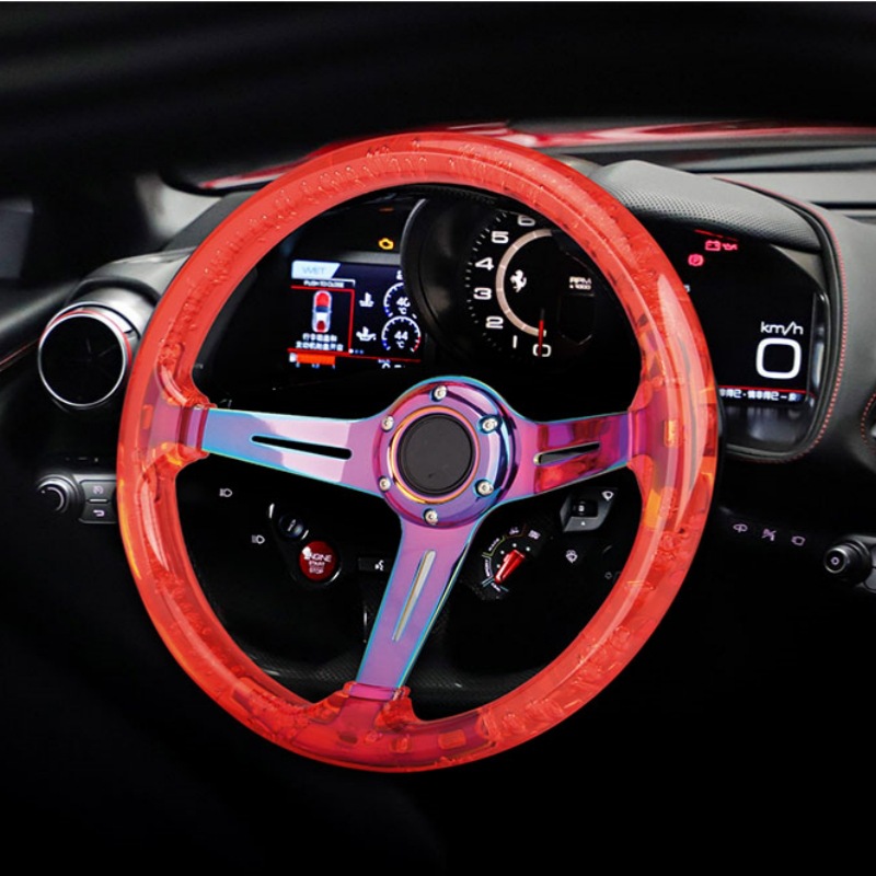 Wheel, Qìchē Steering wheel - red