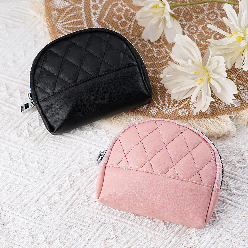 Bolso de mujer fábrica directa - nuevo bolso de mano con cremallera bolso de cambio corto bolso de tarjetas de diamante una pieza