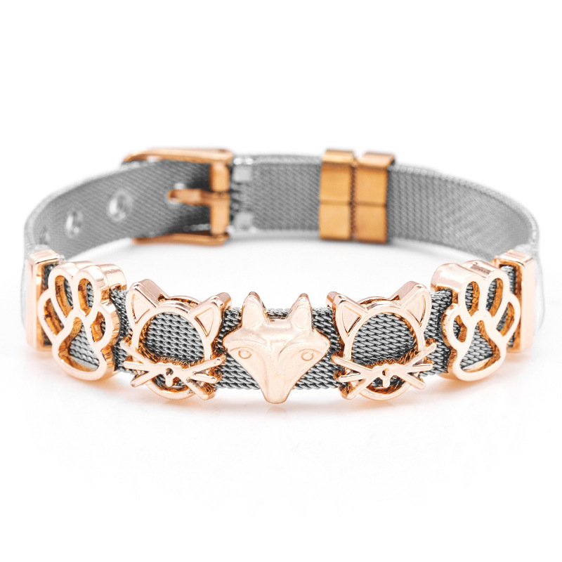 1 Piece Quantity Cute Animal Stainless Steel Plating Watch Strap