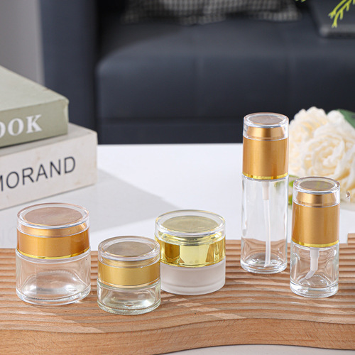 Frosted cosmetic bottles, empty bottles, refill bottles, glass bottles, cream bottles, transparent lotion bottles, spray bottles wholesale