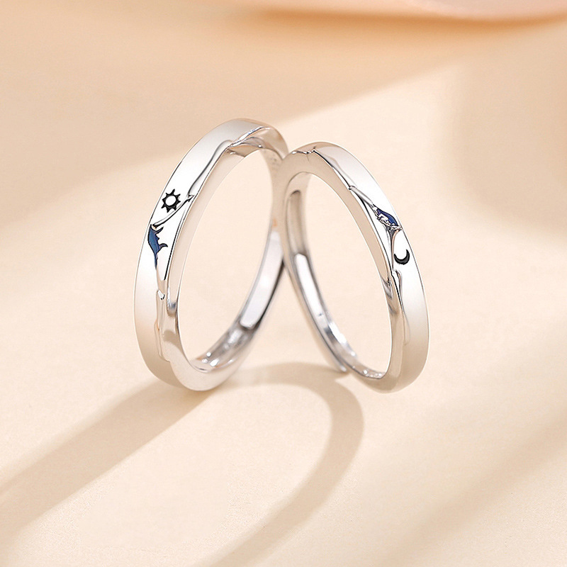 Ferris Wheel Morning and Evening Couple Rings for Women, Non-Fading S925 Sterling Silver, Niche High-End Design, Versatile Pair of Rings Jewelry Ferris Wheel Morning and Evening Couple Rings for Women, Non-Fading S925 Sterling Silver, Niche High-End Design, Versatile Pair of Rings Jewelry