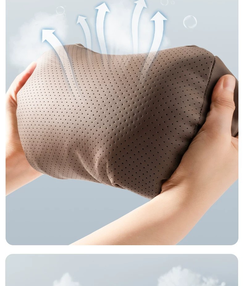 Suitable for Mercedes-Benz, Bmw, Audi, Tesla Car Headrests and Lumbar Cushions, Nappa Leather Car Neck Pillows and Neck Protectors