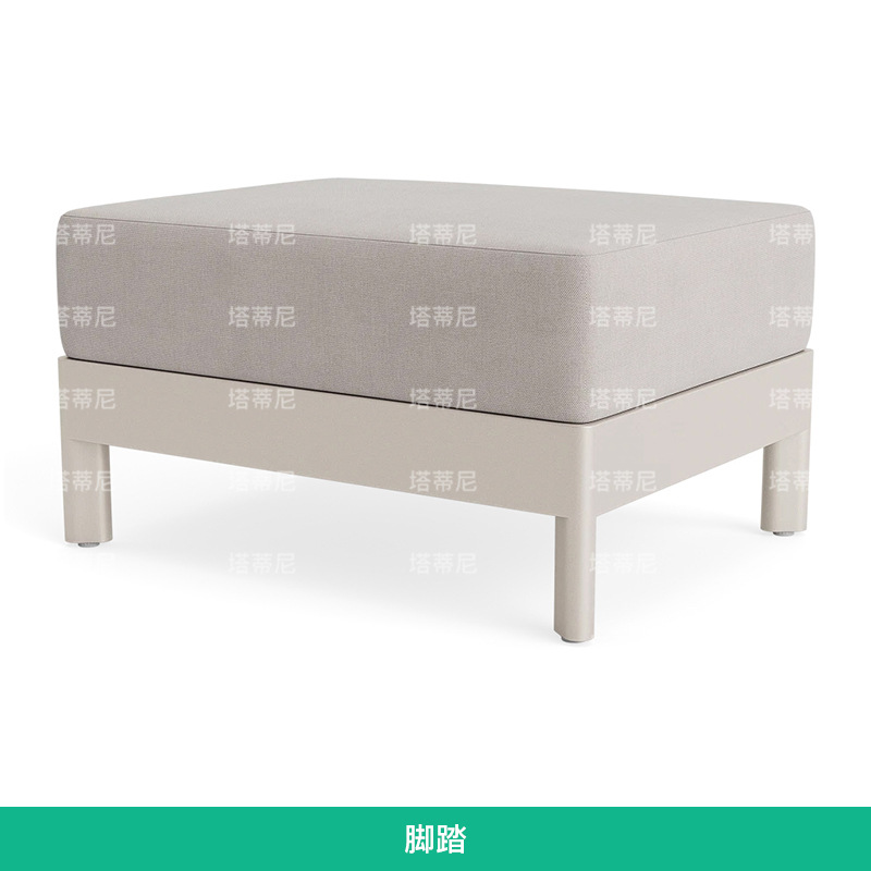 Sofá de aleación de aluminio al aire libre patio villa jardín departamento de ventas diseñador de hoteles al aire libre muebles de ocio image 10