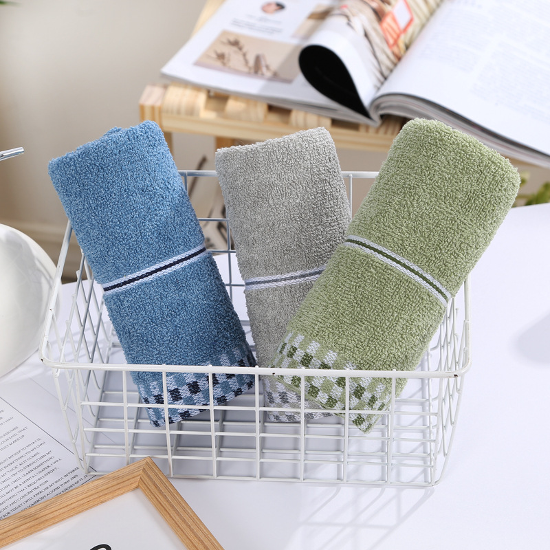 Wholesale Qian Niao Pattern Towels 100g Full Cotton Thick Absorbent Daily Use Employee Benefits Towels Embroidery Available