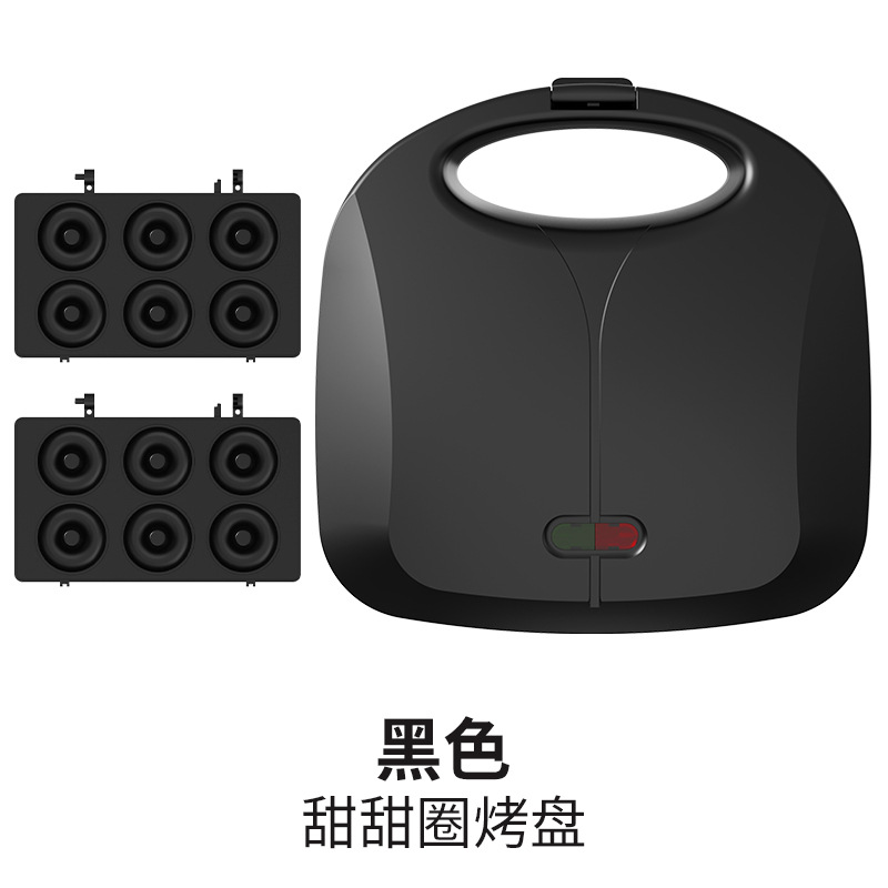 Máquina de sándwiches transfronterizas multifuncional máquina de desayuno pequeña máquina de waffles tostadora de pan tostadora galleta eléctrica para el hogar