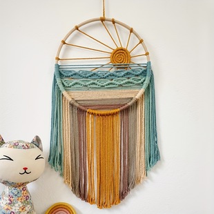 New Sunny Beach Hand-woven Tapestry Bohemian Landscape Wall Decoration Tapestry Foreign Trade Supply