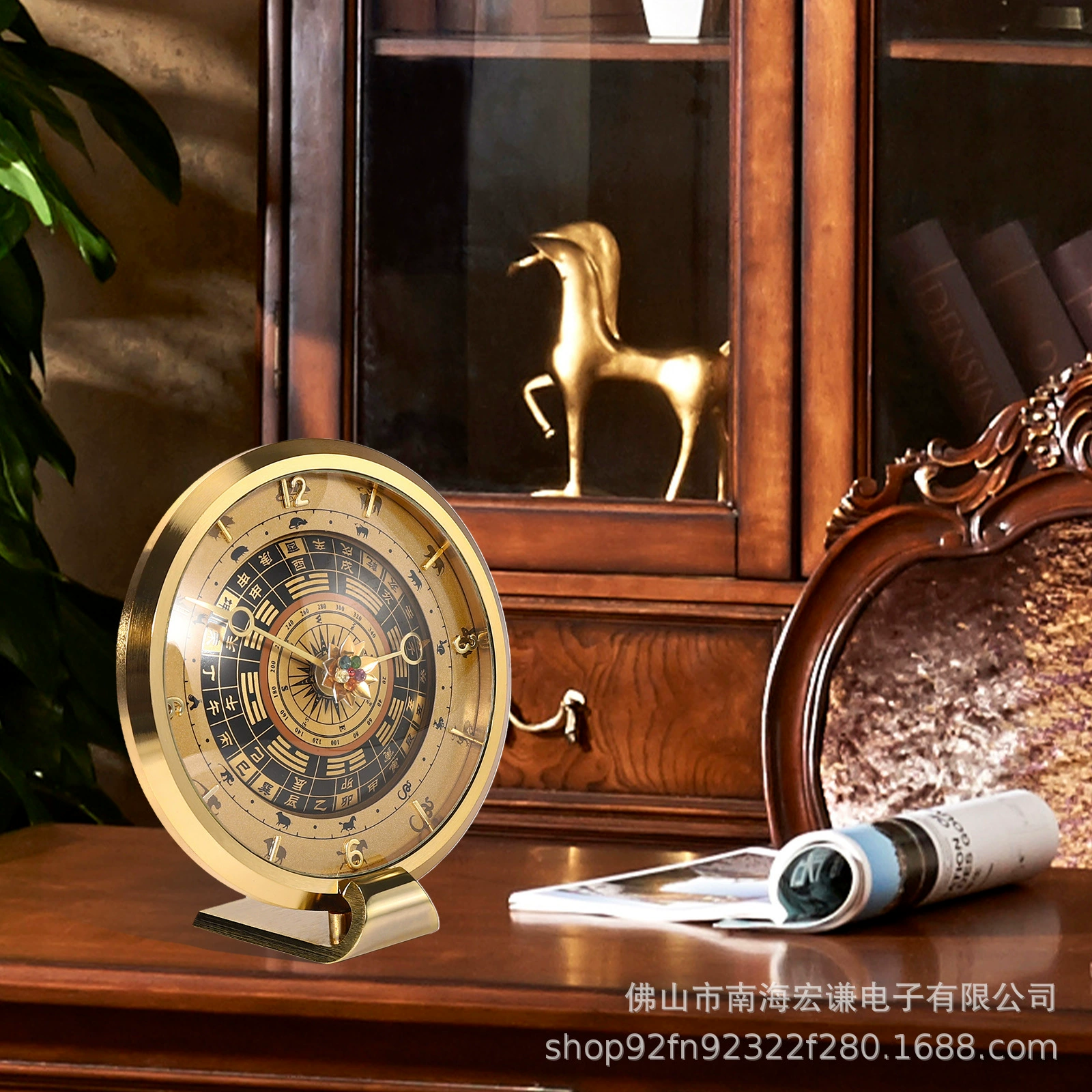 Креативные винтажные маятниковые часы Jin Ming зодиак европейские легкие роскошные часы в гостиной спальни кабинет украшения