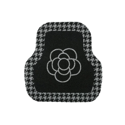 Car foot mat universal Camellia Universal Foot Pad - houndstooth-camellia-back-row
