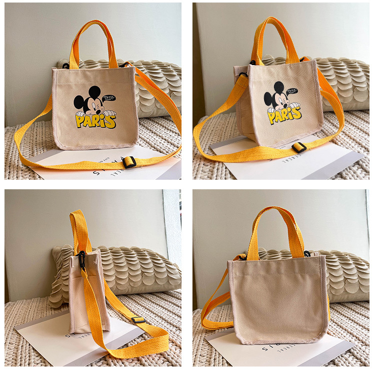 "Bag Girl 2021 New Trendy Korean style, fashionable and personalized printed single-shoulder bag for women, canvas hand-held crossbody small bag. undefined