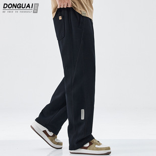 Heavy-weight Sweatpants Men's Retro American-style High Street Straight Loose Sports Pants plus size Spring and Autumn Casual Trendy Pants