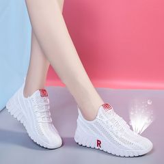 Women's New Style Versatile Old Beijing Mesh Shoes Women's Summer Breathable White Casual Sports Women's Shoes Wholesale