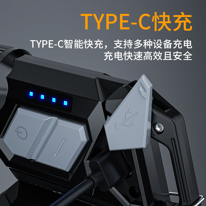 Transfronterizo nuevo llavero recargable al aire libre luz mini linterna portátil multifuncional luz de trabajo Revisión del coche