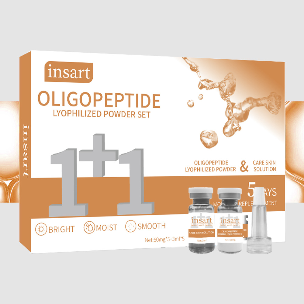 Set de Polvo Liofilizado de Péptido de Cobre y Colágeno, Hidratante, para Cuidado Facial