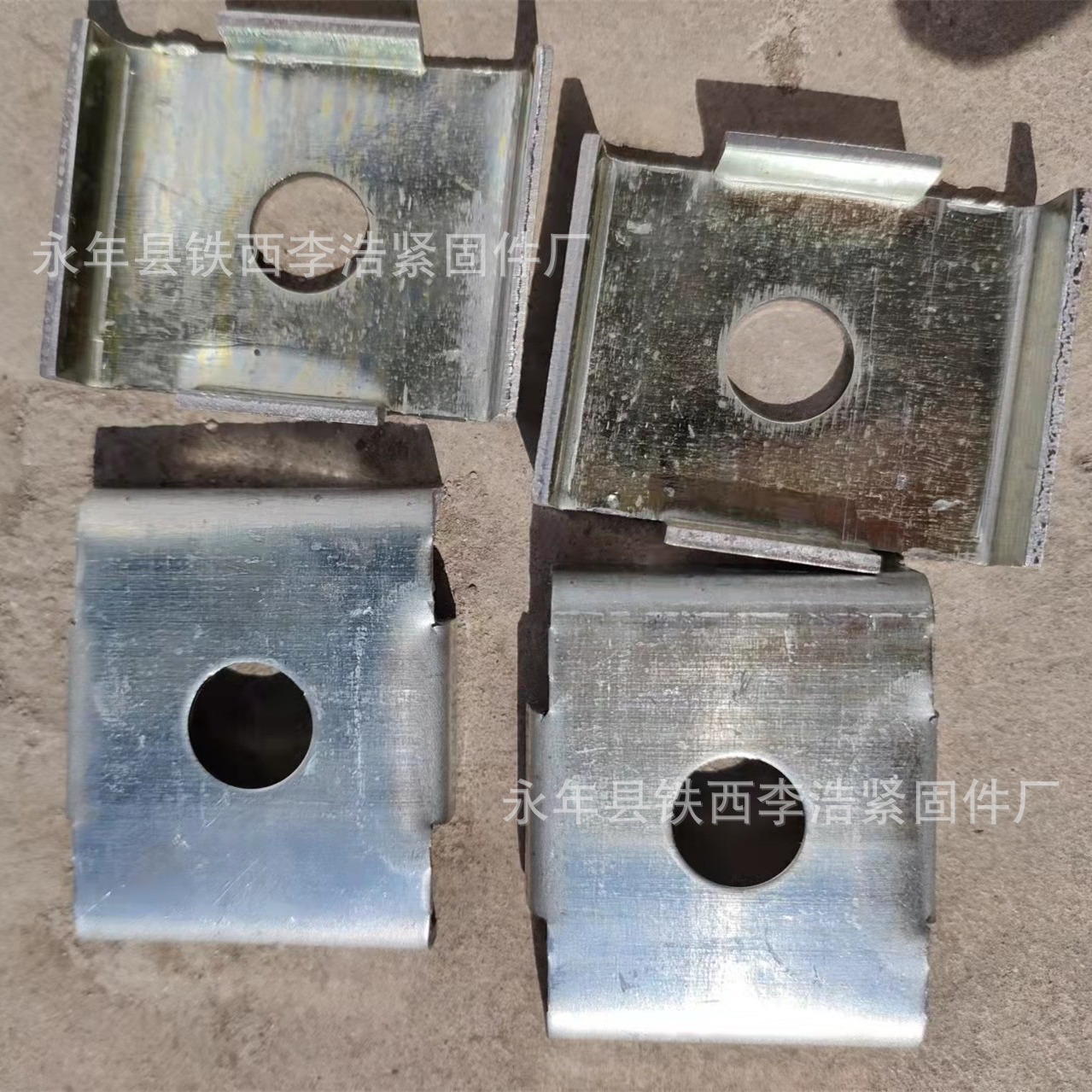 C型钢扣垫41*21槽钢单孔组合扣垫华司垫片41*41光伏抗震支架配件