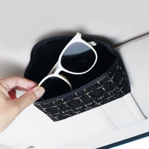 Avtomobil Eynək Qutusu, Günəşlik üçün Chanel Tərzli Eynək Klipi