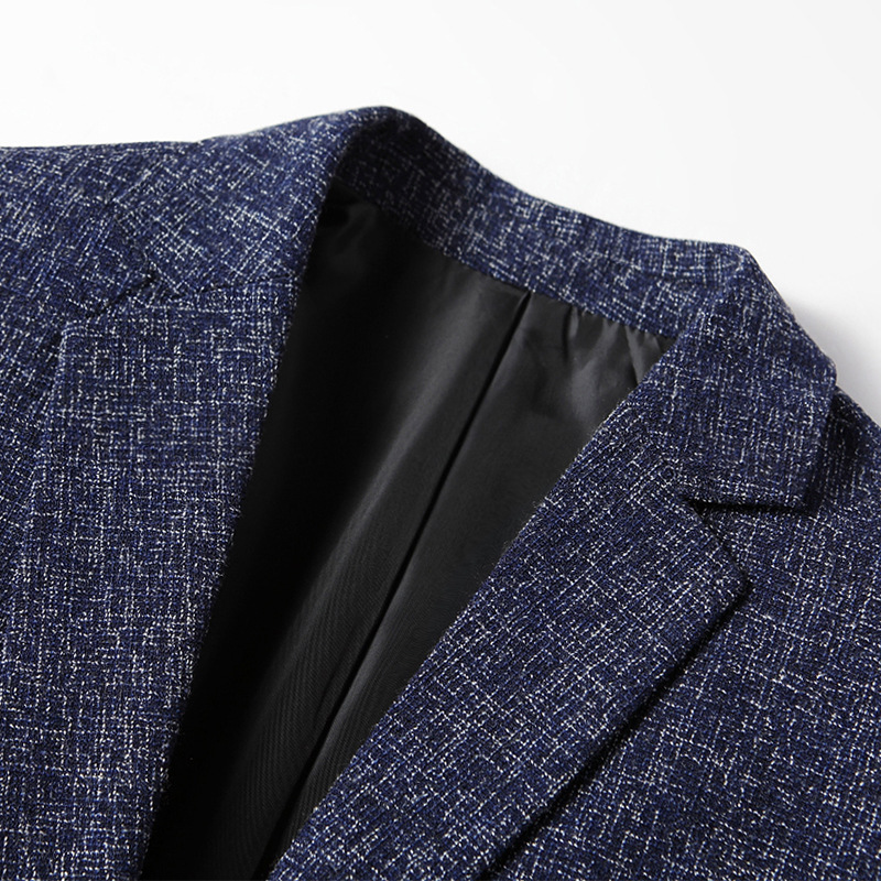 Traje pequeño para hombre, estilo coreano, elegante, informal, traje de una sola pieza, ropa para hombres de mediana edad, chaqueta para hombre, primavera y otoño 2025
