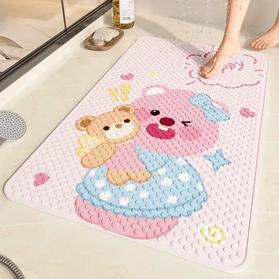 Bathroom Anti-Slip Mat, Shower Floor Mat, Toilet Shower Anti-Slip Massage Foot Mat, Can Be Shipped on Behalf of Others, Child Safety Certification Available (Avtomobil döşəmə paspasları) - winking-playful-beaver-4070cm
