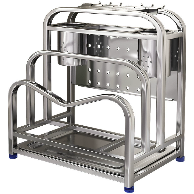 Universal cutting board stainless steel, drying rack, knife, storage system