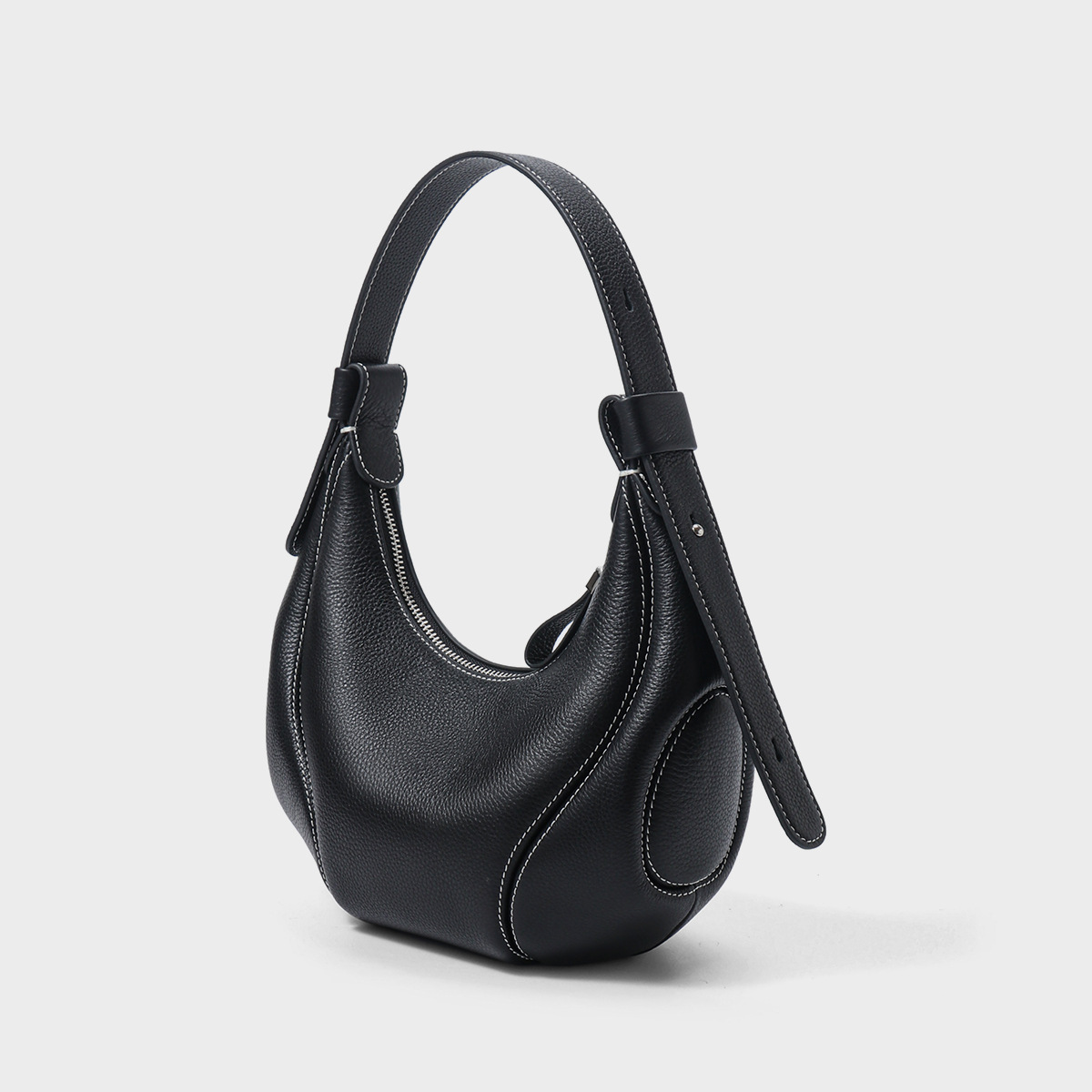 Hobo Women's Bag Fashion Single Shoulder Underarm Bag 2026 Summer Top Grain Cowhide Commuter Crescent Bag Crossbody Genuine Leather Handbag - Thumbnail 8