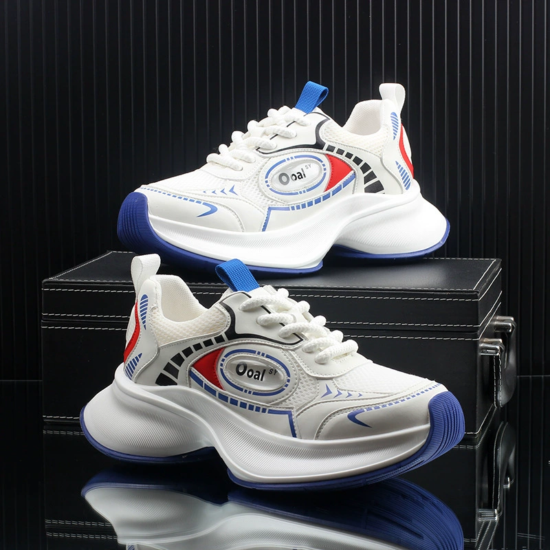 Кроссовки на толстой подошве 2025 мужские летние дышащие беговые кроссовки для пап модные ретро повседневные универсальные мужские трендовые туфли