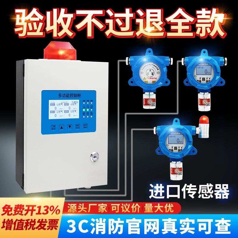 Промышленная сигнализация обнаружения горючих газов, контроль утечки концентрации природного газа, шкаф для покрасочной комнаты, взрывозащищенный Aikes