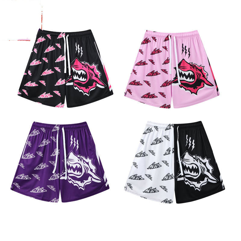 American-Style Men's Sports Shorts for Outdoor Fitness, Running, Basketball Training, Breathable, Quick-Drying, Quarter-Length Beach Shorts American-Style Men's Sports Shorts for Outdoor Fitness, Running, Basketball Training, Breathable, Quick-Drying, Quarter-Length Beach Shorts