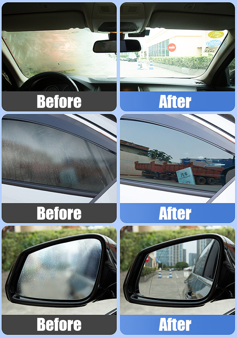 Jb-Xpcs G9 Car Windshield Rearview Mirror Side Window Glass Cleaning Oil Film Remover Car Window