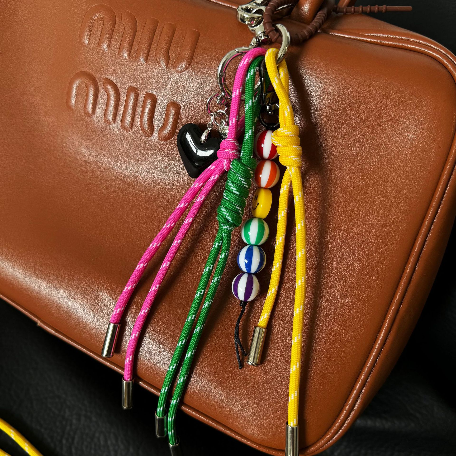 Green watermelon beads miu style pendant