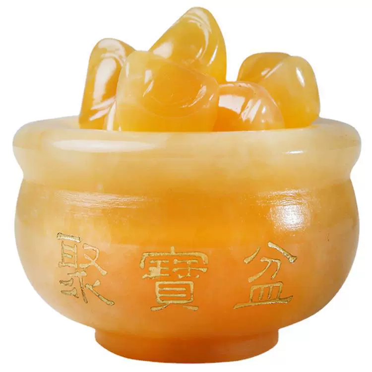 Mihuang Jade Jade Treasure Pot Display Mihuang Jade Jade Crafts Swing Person Wholesale Jade