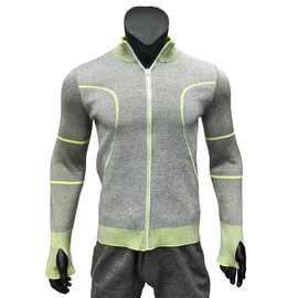 现货PE防切割衣服长袖款户外运动野外防割防穿刺抗撕拉拉链防护衣