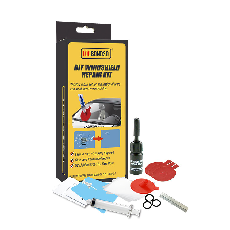 跨境热销汽车挡风玻璃修复套装无灯版 DIY WINDSHIELD REPAIR KIT