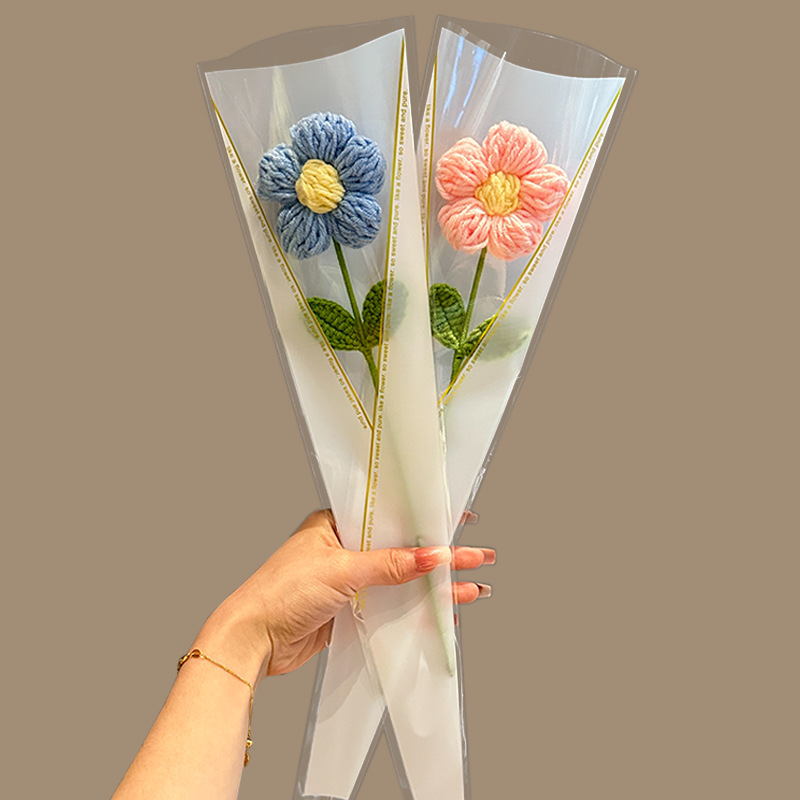 Small blue flower + small pink flower