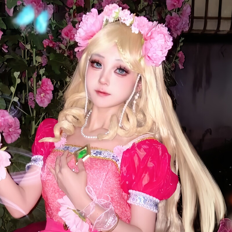 [Elf Princess Ye Luoli] High Temperature Silk Cos Wig Stage Wig Wholesale Stage Performance Wig