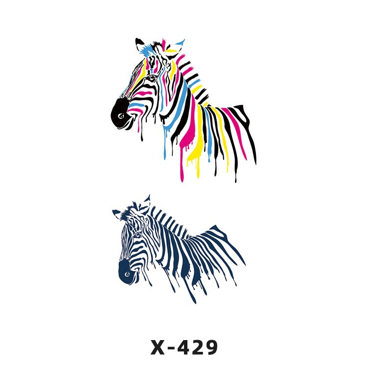 Arco de flor pequeña pegatinas de tatuaje fresco 3D dibujos animados transfronterizo Henna rosa impermeable texto en inglés pegatinas de tatuaje