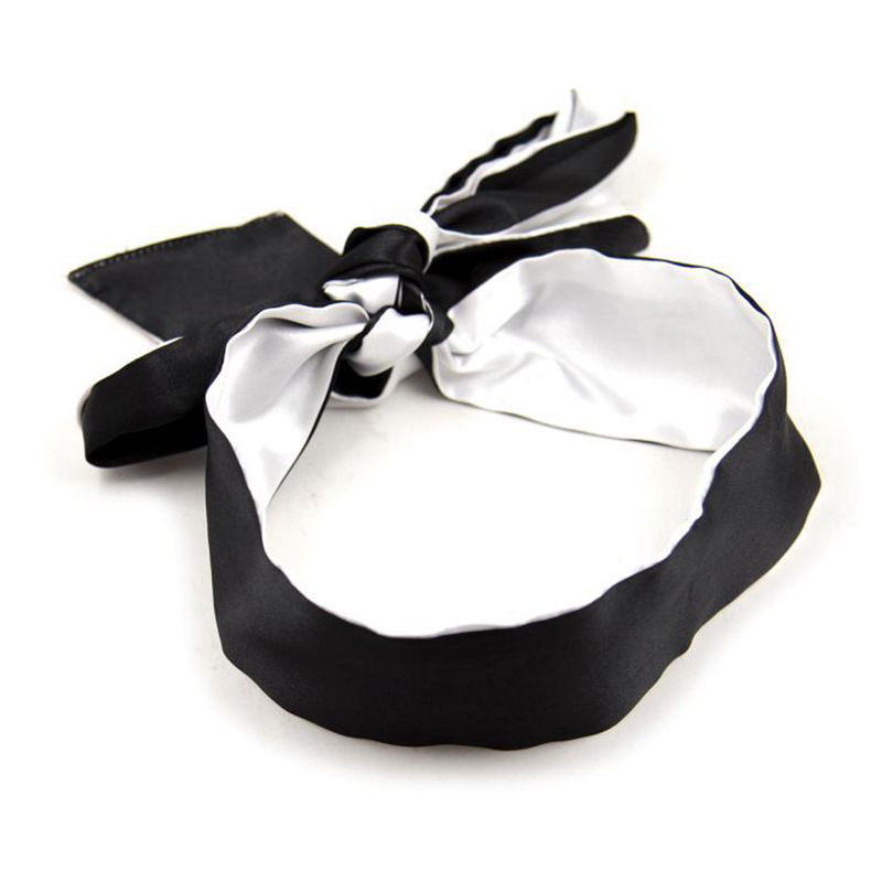 SM seda juegos sexuales de cinta de cinta de sombreado colorido máscaras de ojos de mano ligada coqueteo accesorios de seda image 7