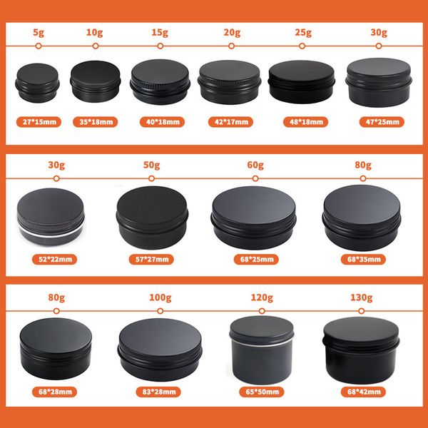 black cosmetic cream
