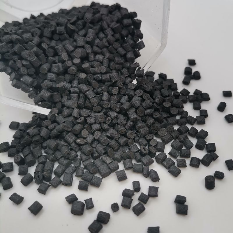 纯新料改性黑色ABS加玻纤增强 耐磨耐温可配色ABS加纤30% ABS颗粒