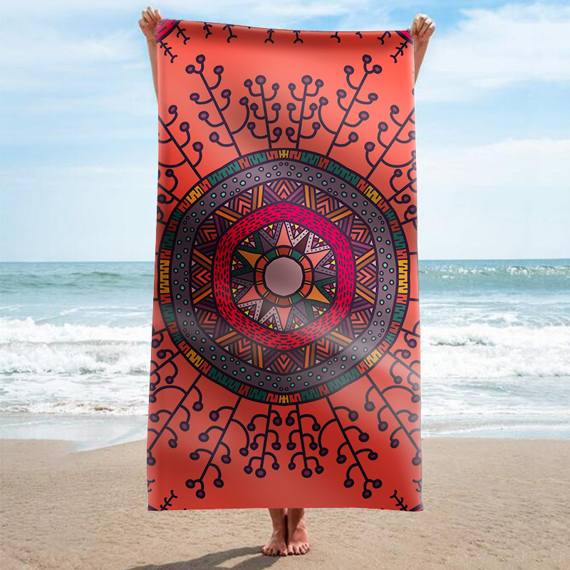 Suministro especial de doble cara terciopelo Internet celebridad serie rectangular fábrica al por mayor material garantía Toalla de playa Toalla de baño