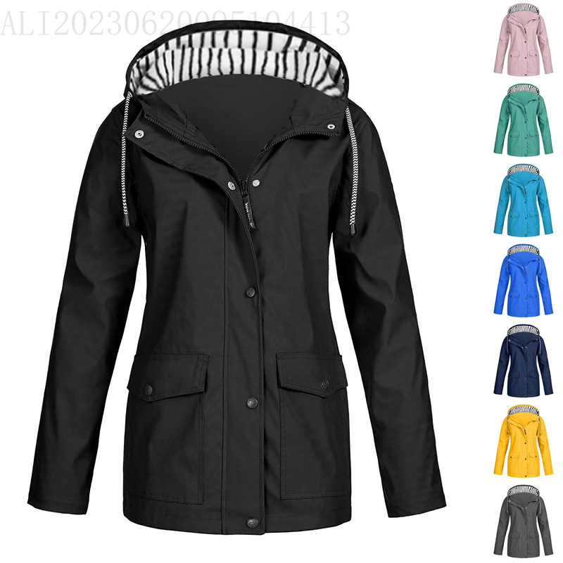 The Old Model Has Been Newly Developed and Designed by Its Own Research and Development Team. the American Amazon Waterproof Windbreaker Jacket Has Been a Long-Term Hot Item
