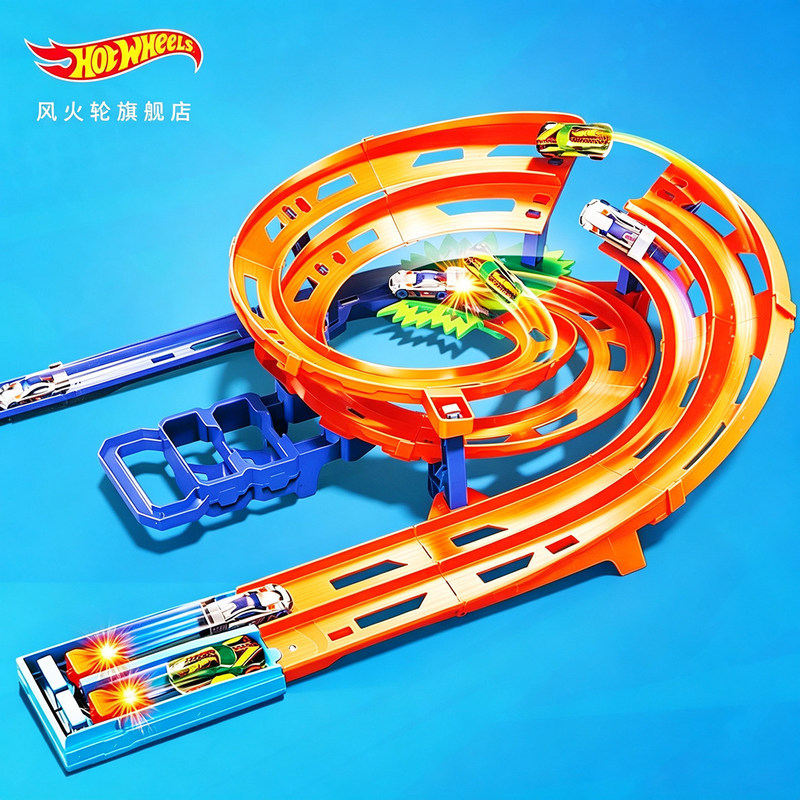 Hot Wheels Track Stunt Loop Racing Track Set Children's Toy Race Track Alloy Car Boy's Birthday Gift Hot Wheels Track Stunt Loop Racing Track Set Children's Toy Race Track Alloy Car Boy's Birthday Gift