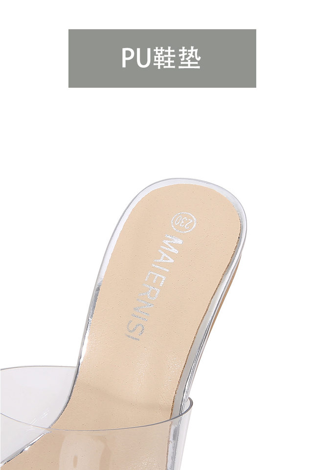 Dép sandal nữ mũi cá gót nhọn cao 6–8 cm phong cách hiện đại — Màu bạc, Màu hồng, Màu mơ, Màu trắng chi tiết 7