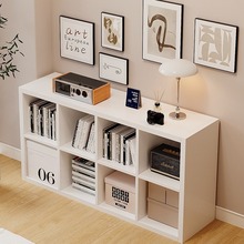 书架落地置物架书柜格子柜一体靠墙儿童家用自由组合简易客厅多层