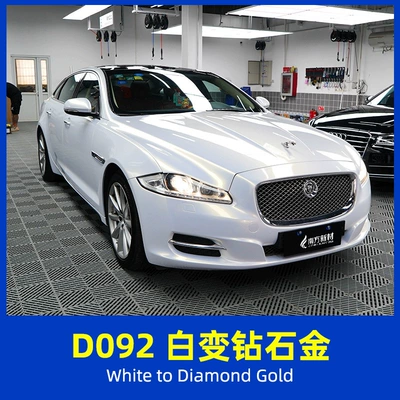 Film Car Wrap That Does Not | Auto Color Change Film - d092-white-to-diamond-gold-15215mroll