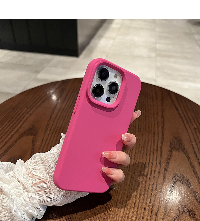 Ốp lưng silicon lỏng iPhone 14 Pro Max chống rơi, bảo vệ toàn diện — [Vàng cam] Silicone lỏng tinh khiết có lỗ lớn, [Dark Night Green] Silicone lỏng tinh khiết có lỗ lớn, [Pitaya Purple] Silicone lỏng màu đặc có lỗ lớn, [Tử Đinh Hương] Silicone lỏng tinh khiết có lỗ lớn chi tiết 16