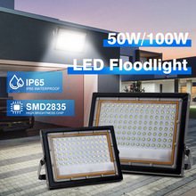 LED投光灯 AC220V室外泛光灯IP65防水50W100W投光灯 DC12V地摊灯