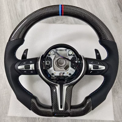 Suitable for Bmw 1234567 Series X1X2X3X4X5X6F02F10F30F15F20 Sports Flats Bottom Carbon Fiber