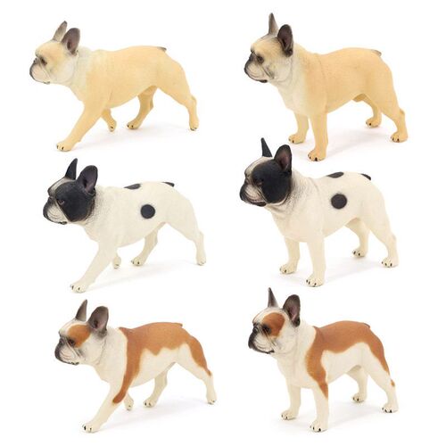 Simulated real-life static animal model early education animal toys pet dog standing bulldog children's gift ornaments