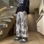 美式扎染秋冬季运动休闲裤