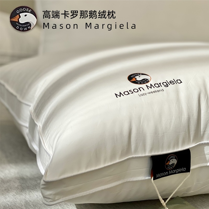 95%大朵羽絨枕五星級酒店白鵝絨枕芯保暖護頸椎枕頭家用單雙人枕